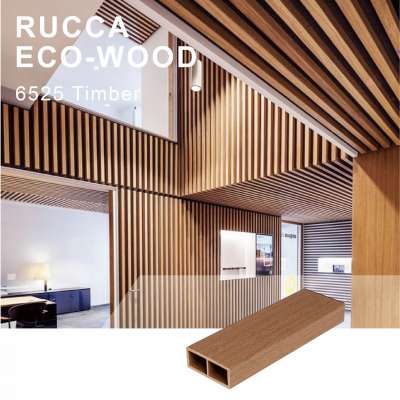 Rucca Wooden composite hollow timber wall panel interior decoration 65*25mm best quality for construction Guangdong China supply