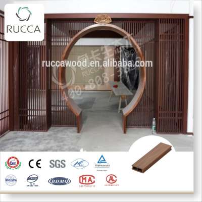 Rucca wood plastic composite timber, latest design wooden timber windows doors, 50*25mm Guangdong building decoration